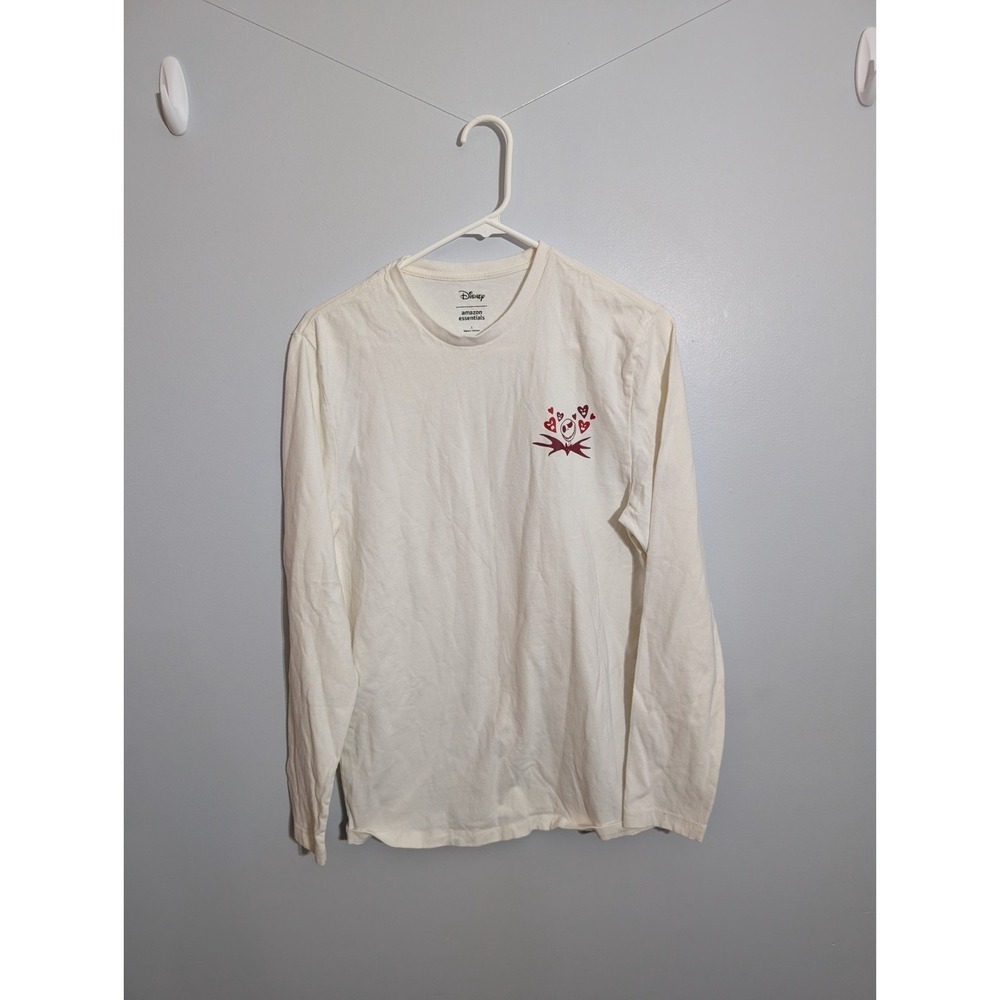 C5 Disney Night Before Christmas Long Sleeve Jack Skelly Valentine Cream Cotton